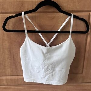 OFFLINE By Aerie White Real Me Xtra Strappy Longline Sports Bra